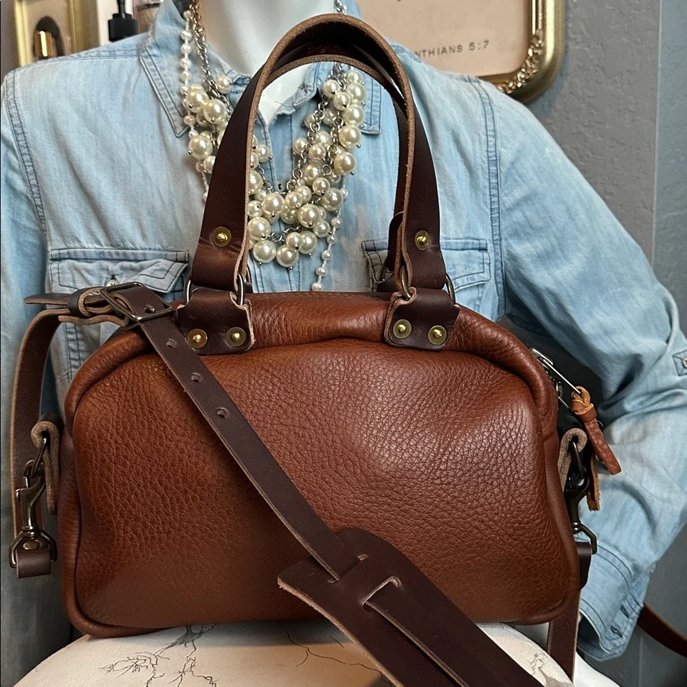 Go Forth Goods small Hoffman deluxe saddle crossbody bag NEW - Picture 7 of 16